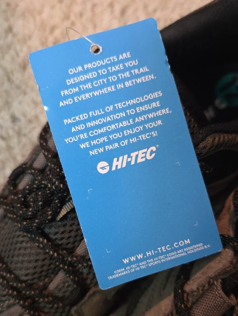 Hi-Tec Men's Gray and Black Trail Sneakers Size 12 NWT